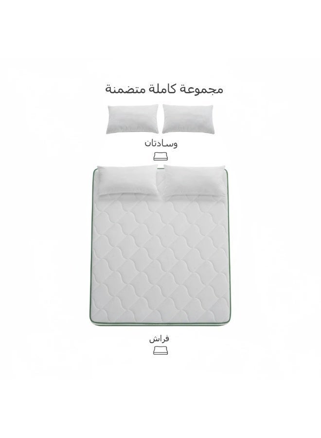 NajmaHome 140*200*22 cm (double bed), Bonnell spring mattress with memory foam, breathable, pressure-relieving, medium firmness, designed to help alleviate back pain. Special offer: Buy now and get 2 free cooling gel pillows, which help improve sleep quality. ... - Image 2